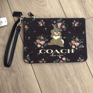 DISNEY X COACH GALLERY POUCH WITH ROSE